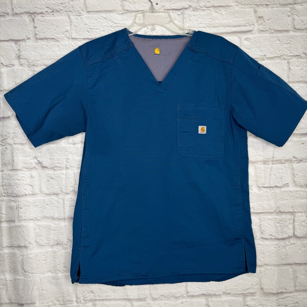 Carhartt Women’s Teal Scrub Top - Size: S